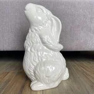 Pier One Easter Ceramic Rabbit White